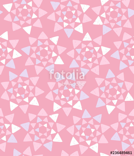 429x500 Seamless Geometric Pattern With Hand Drawn Triangle Kaleidoscope
