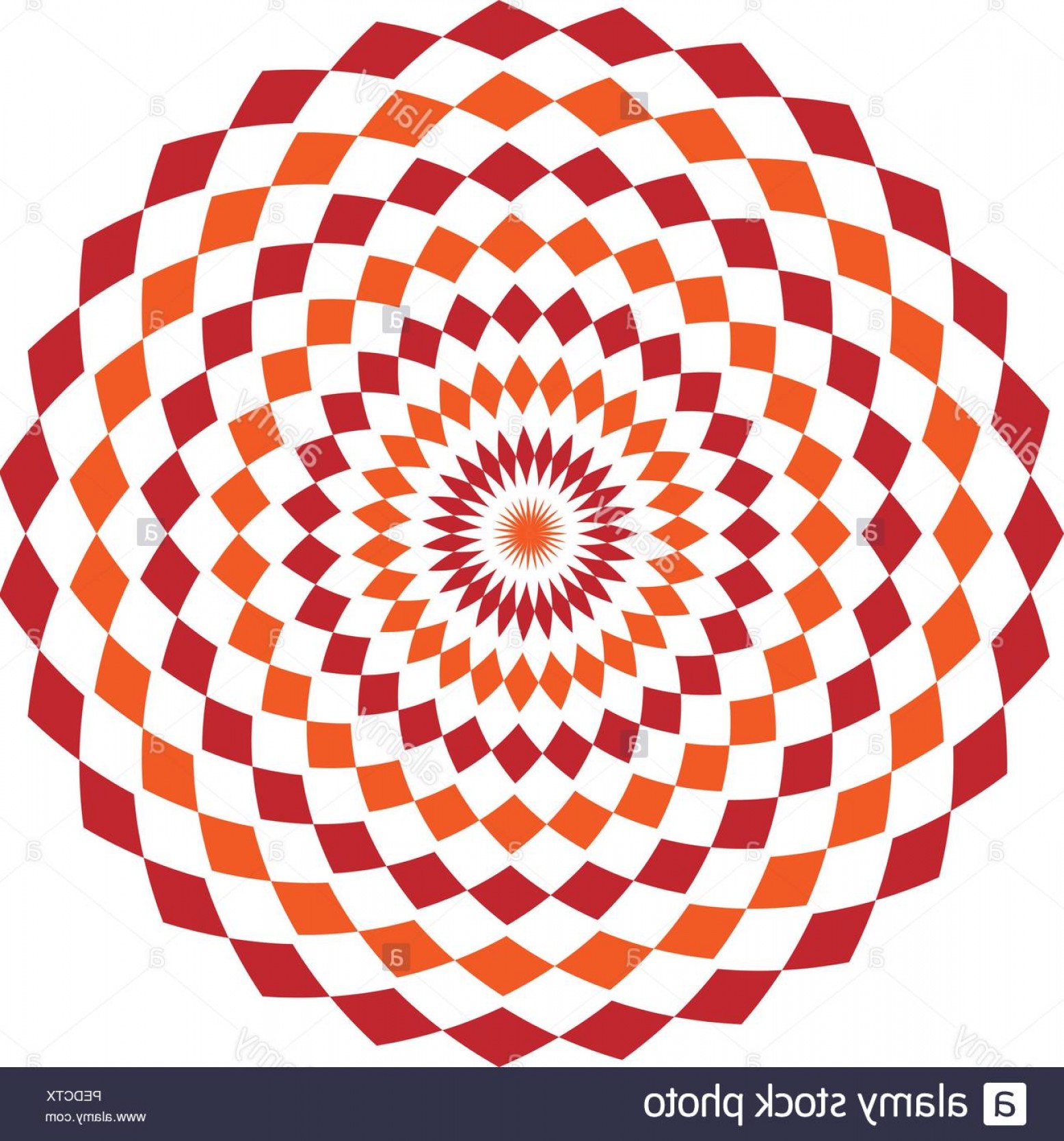 1556x1668 Simple Ethnic Indian Geometrical Pattern With Rhombuses Orange