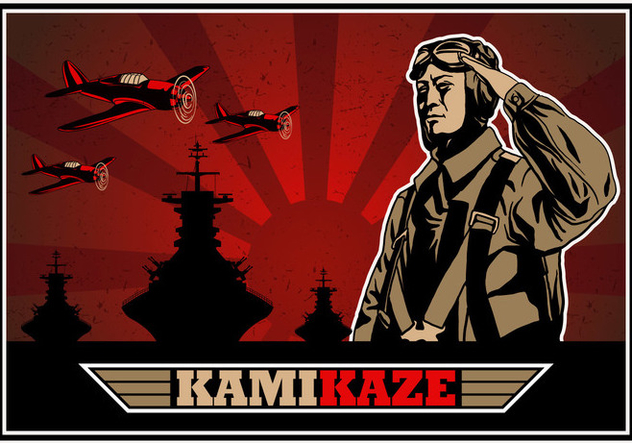 Kamikaze World War Ii Bomber Vector Free Vector Download 632x443 Kamikaze World War Ii Bomber Vector Free Vector Download