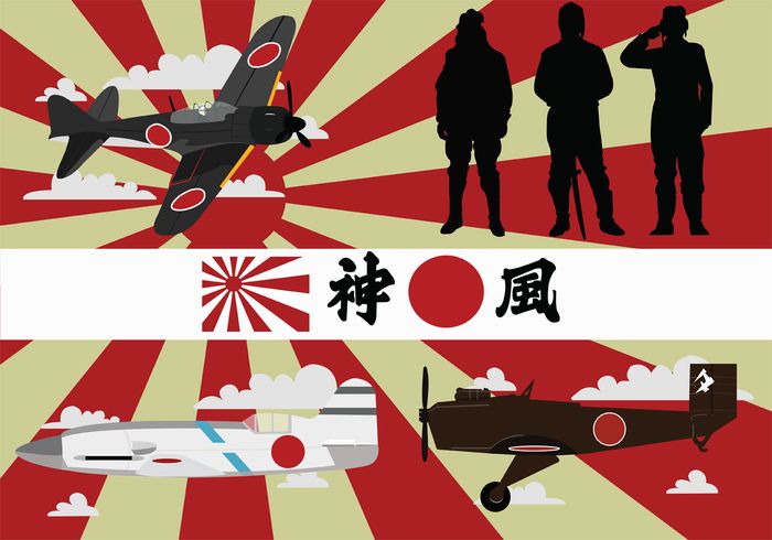 World War Ii Kamikaze Vector Pack I Spy War, World War Ii 700x490 World War Ii Kamikaze Vector Pack I Spy War, World War Ii
