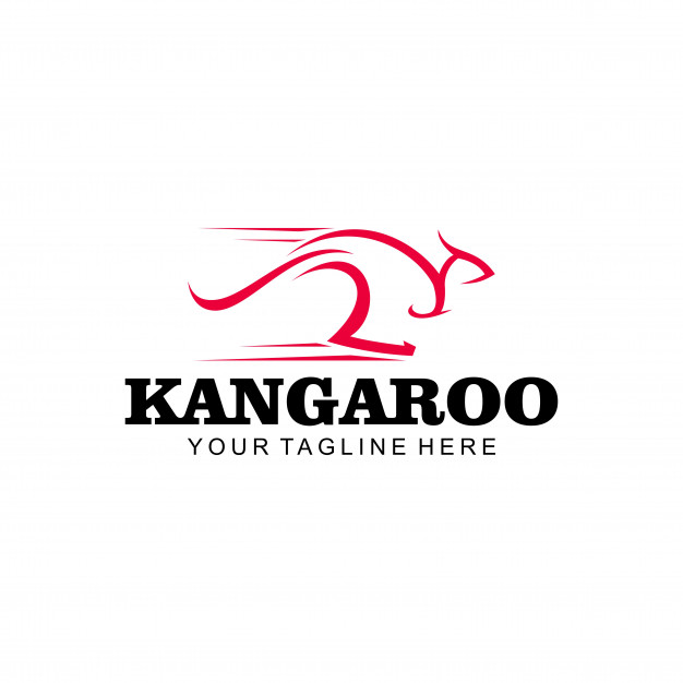 626x626 Kangaroo Logo Vector Premium Download