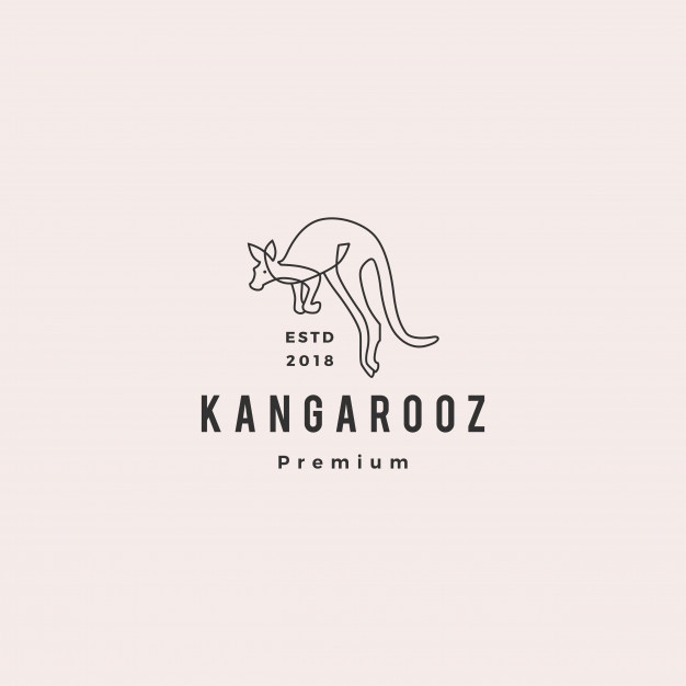 626x626 Kangaroo Logo Design Vector Free Download
