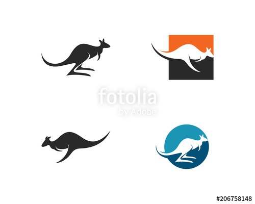 500x400 Kangaroo Logo Template Stock Image And Royalty Free Vector