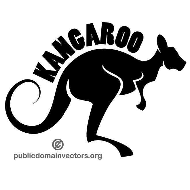 660x660 Kangaroo Vector Image