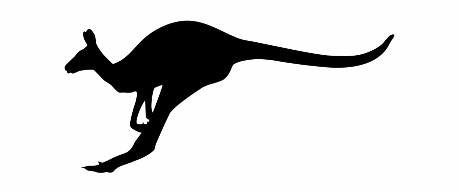 920x388 Kangaroo Vector Silhouette
