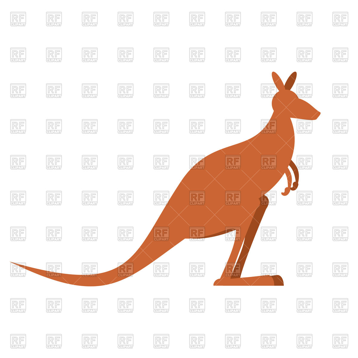 1200x1200 Kangaroo Silhouette Vector Image Of Plants And Animals