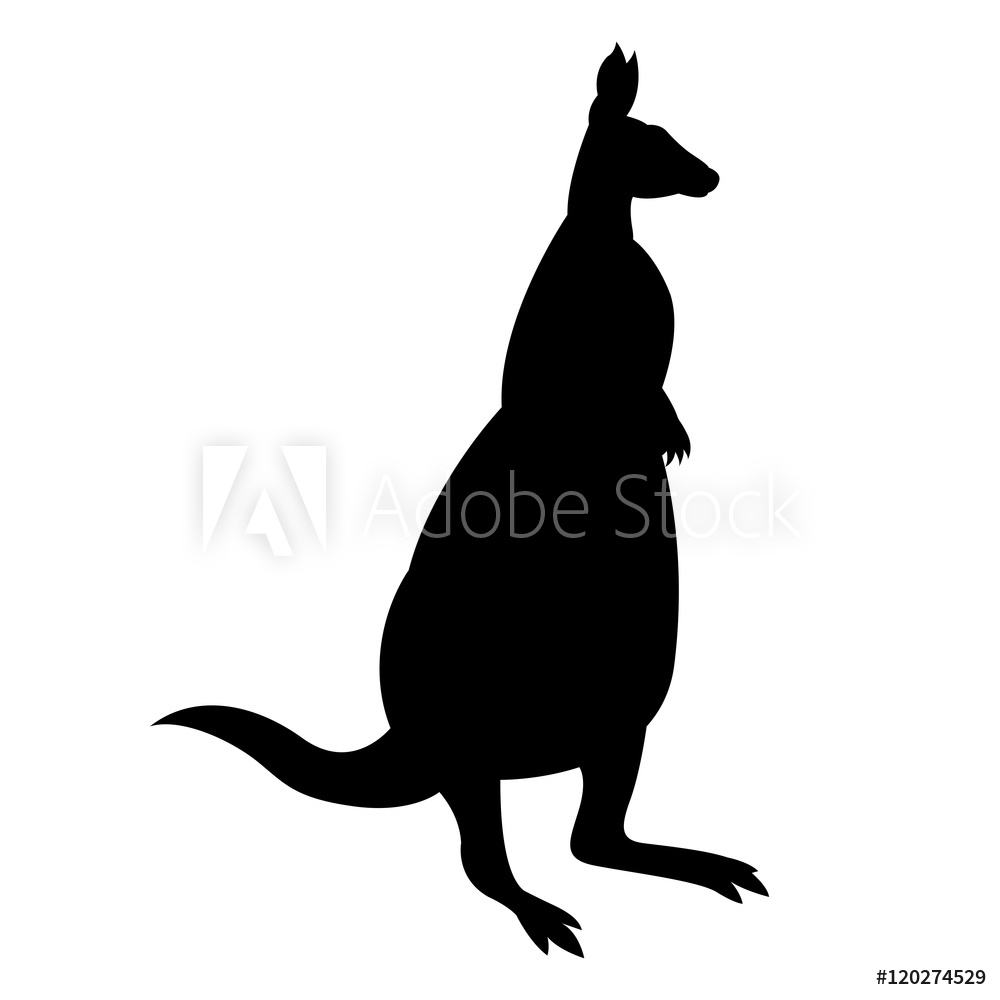Download Kangaroo Silhouette Vector at Vectorified.com | Collection ...