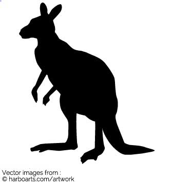 335x355 Download Kangaroo Silhouette