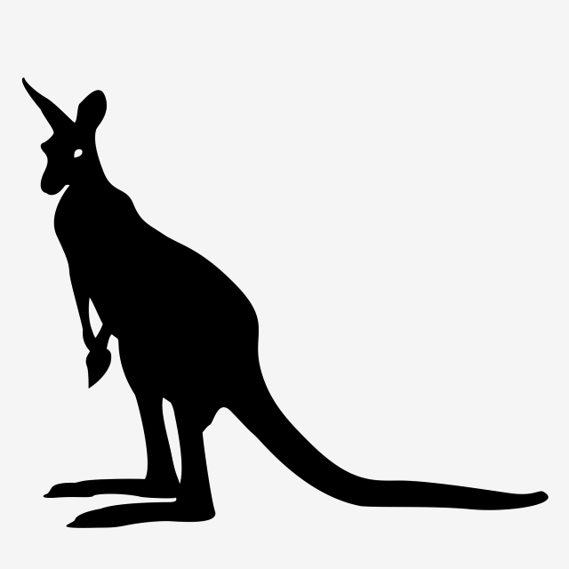 640x640 Kangaroo Icon, Kangaroo Vector Illustration, Animal Icon Png