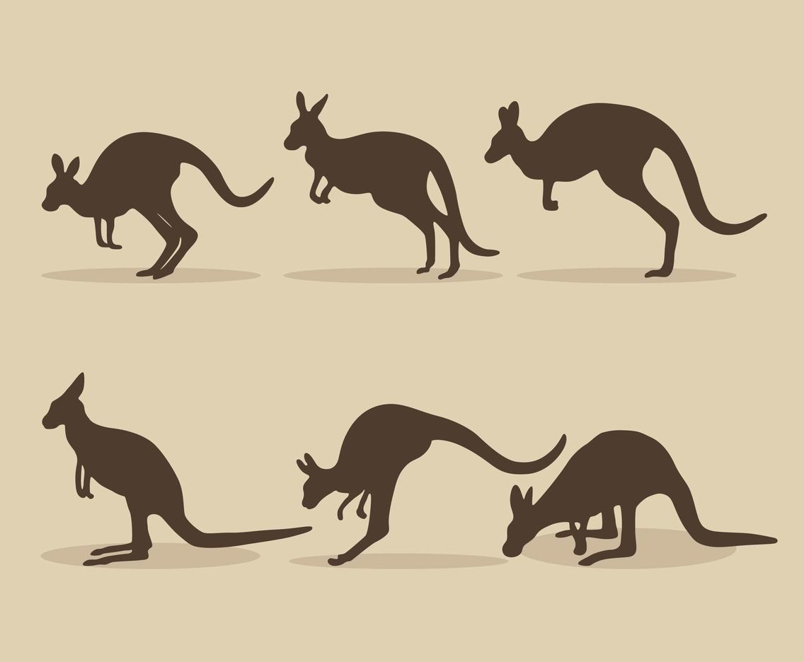 1136x936 Silhouette Kangaroo Vector Vector Art Graphics
