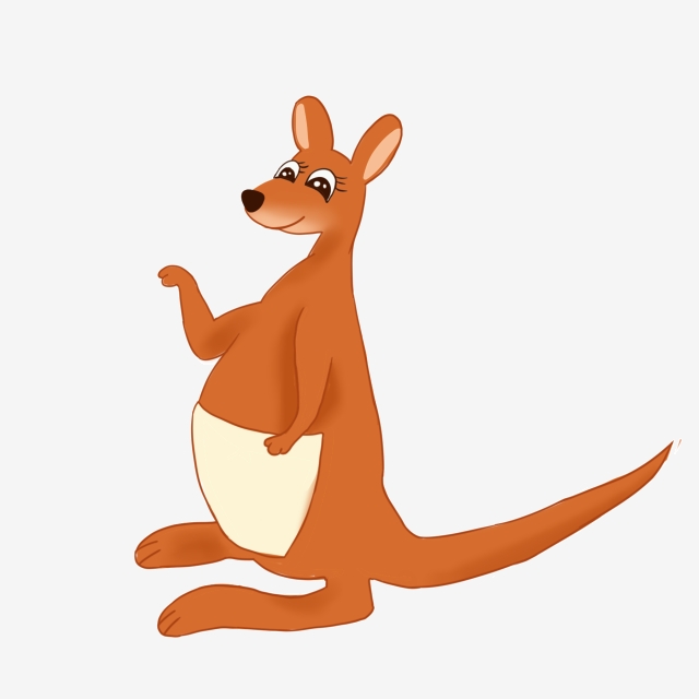 640x640 Cartoon Kangaroo Picture, Cartoon Kangaroo Vector Material