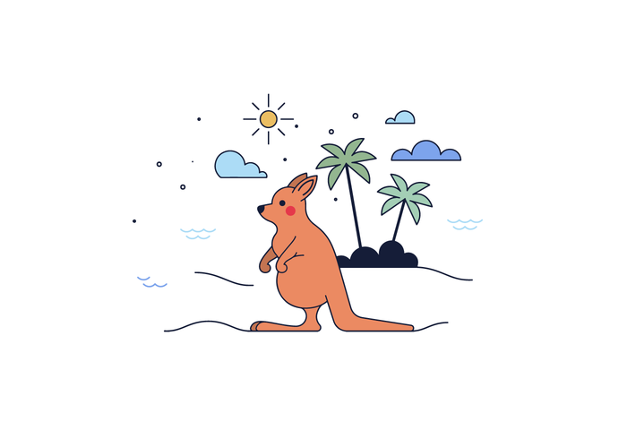 700x490 Free Kangaroo Vector