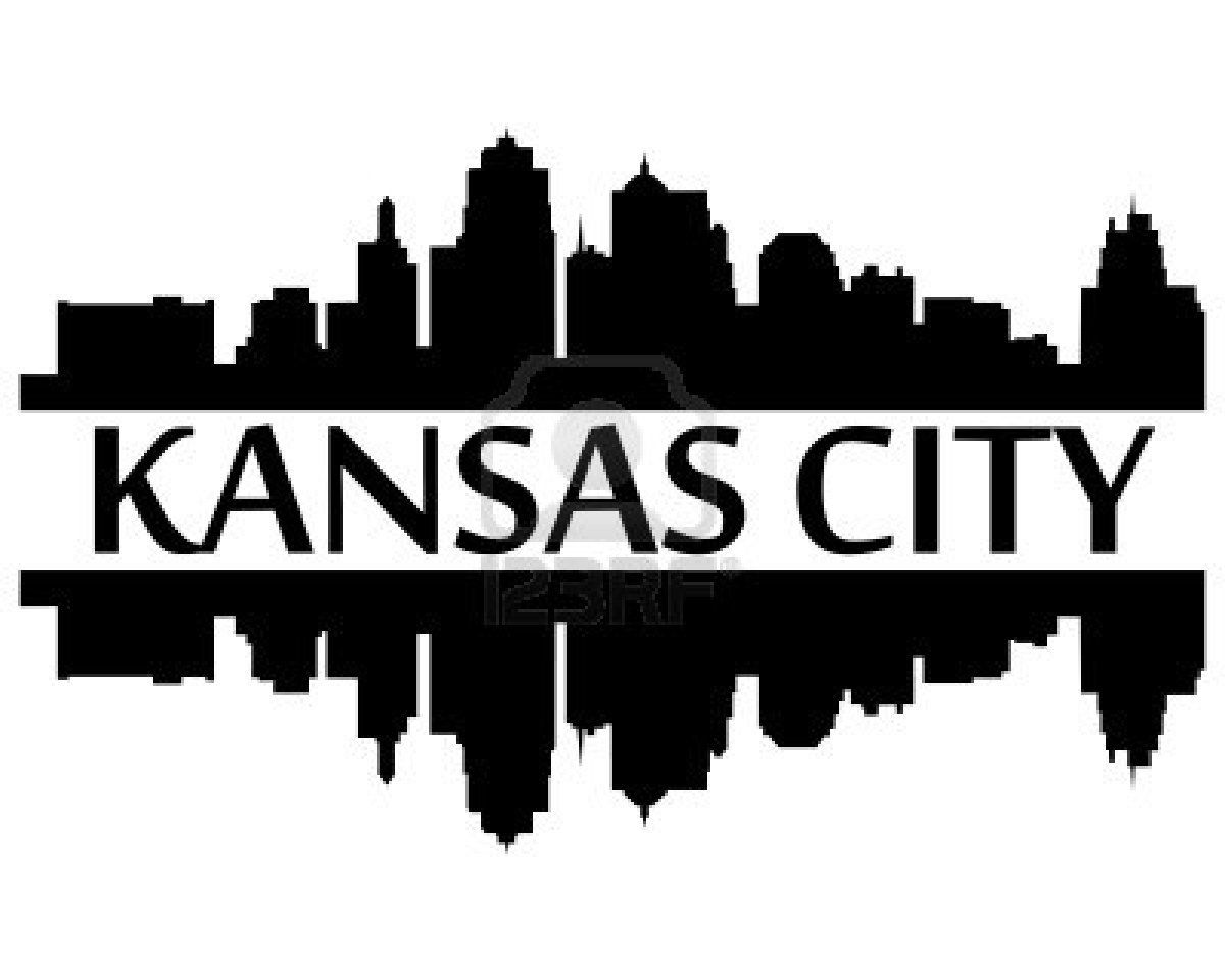 1200x960 Stock Vector Black And White Kansas City Skyline, Kansas City