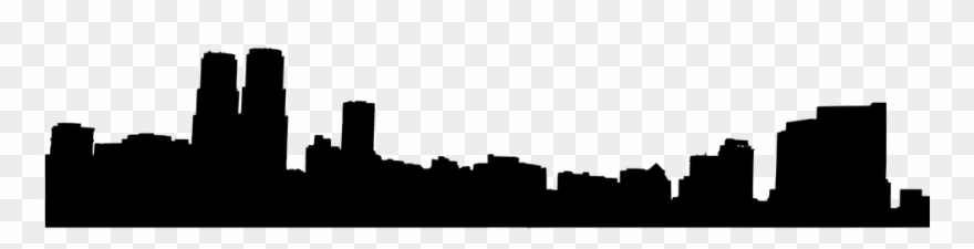 880x225 Skyline Clipart Transparent City