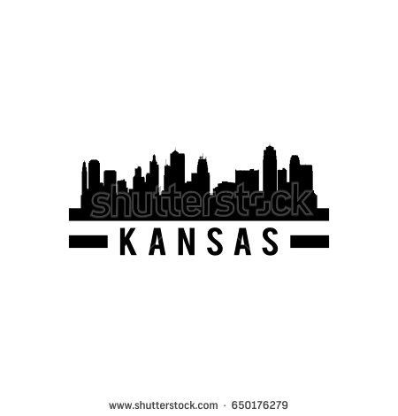 450x470 Kansas City Skyline Silhouette Vector