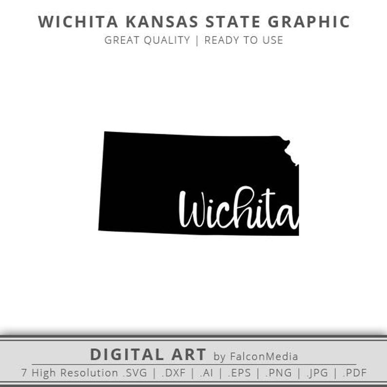 794x794 Kansas Kansas State Outline Wichita Kansas Etsy