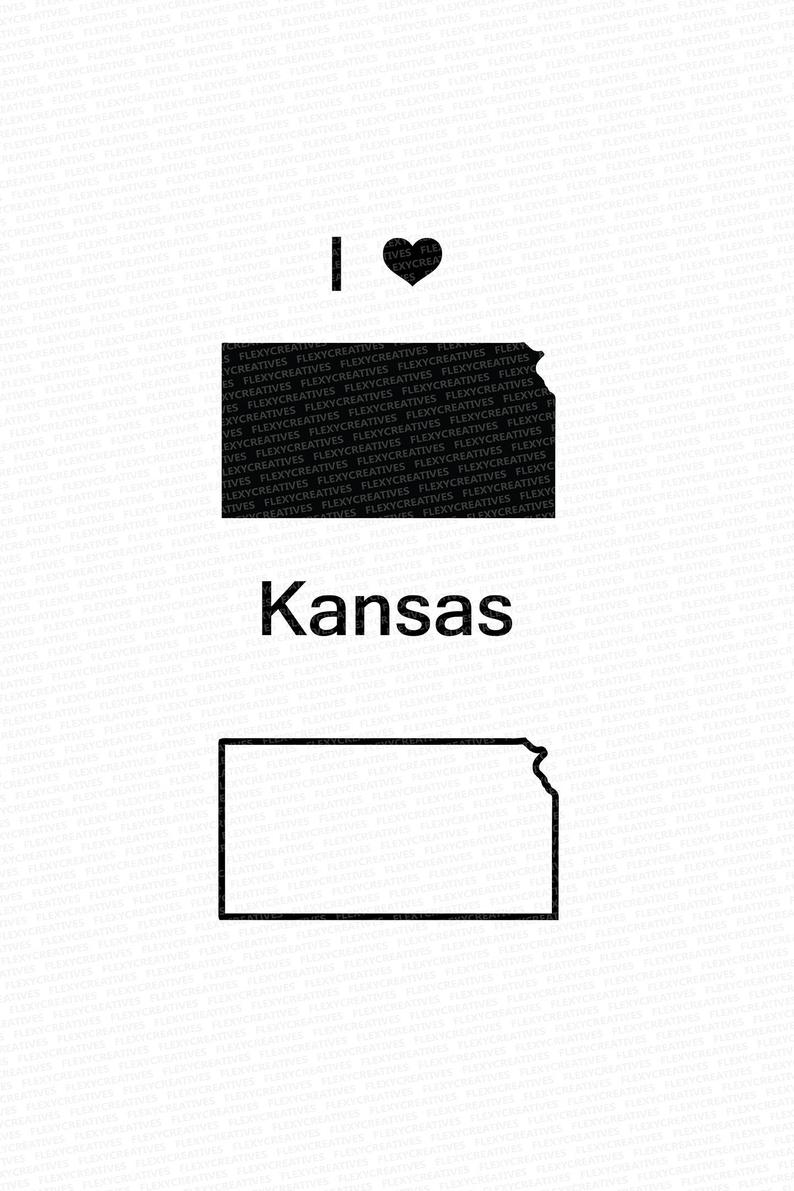 794x1191 Kansas Vector State Clipart Kansas Clip Art Kansas Map Clip Etsy