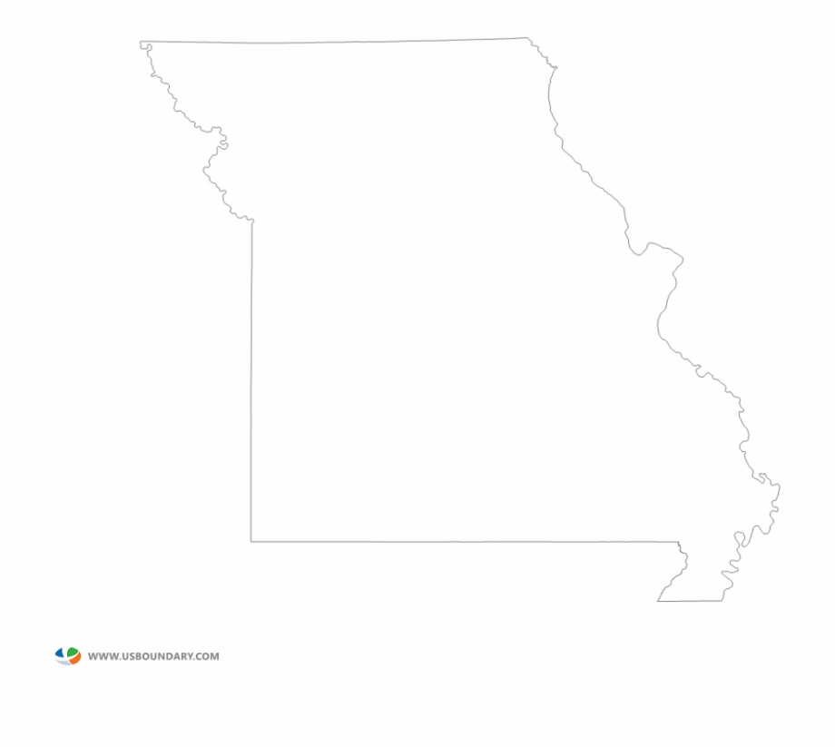920x823 Missouri Outline Map