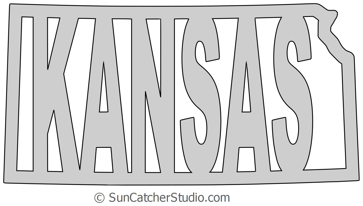 Kansas Outline Vector At Vectorified Com Collection Of Kansas Outline   Kansas Outline Vector 4 