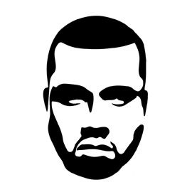 270x270 Kanye West Stencil Stencil In Kanye West Painting, Kanye