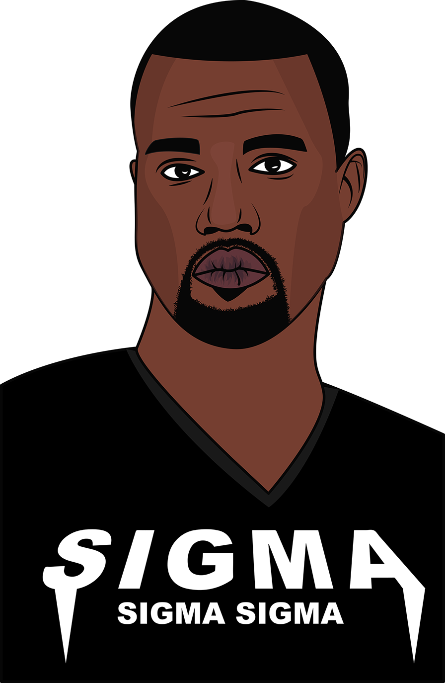 896x1374 Kanye West Vector Art