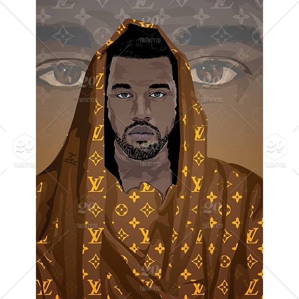 612x612 Vector Illustration Of Music Artist Kanye West Stock Photo Ig