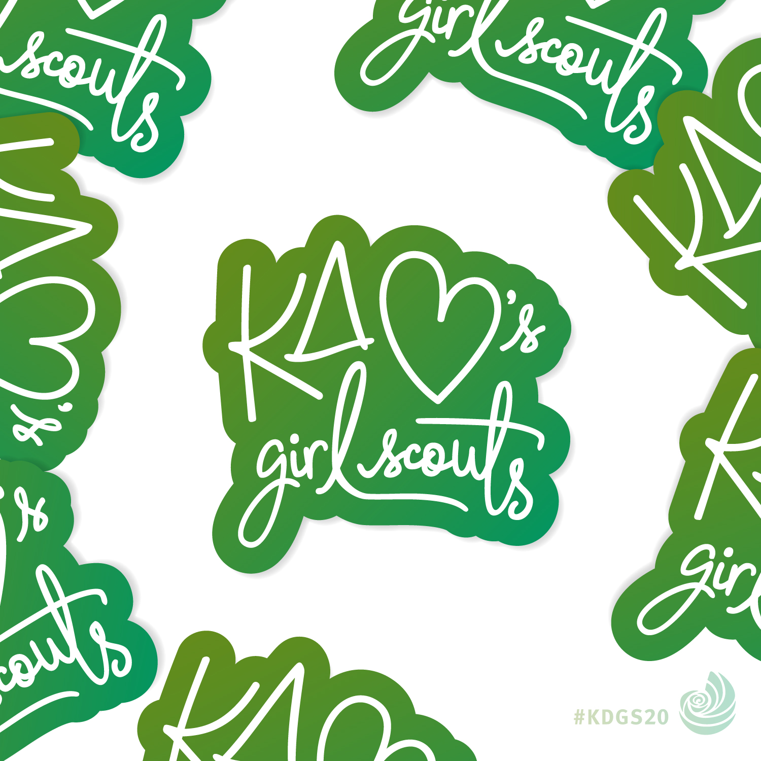 Kappa Delta Loves Girl Scouts Anniversary Sticker Free Vector 1500x1500 Kappa Delta Loves Girl Scouts Anniversary Sticker Free Vector