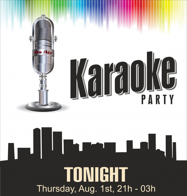 626x658 Karaoke Party Background Vector Premium Download