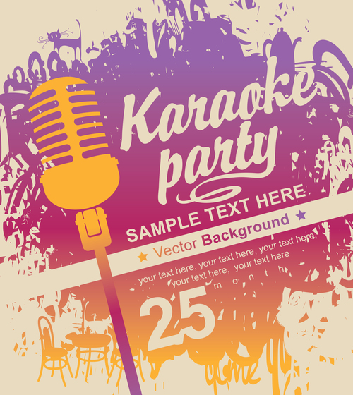 500x560 Karaoke Party Poster Template Vectors Free Download