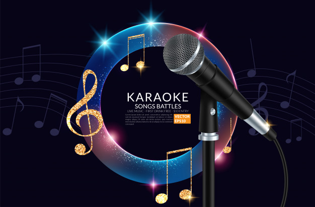 Karaoke Background Vector At Vectorified.com | Collection Of Karaoke ...