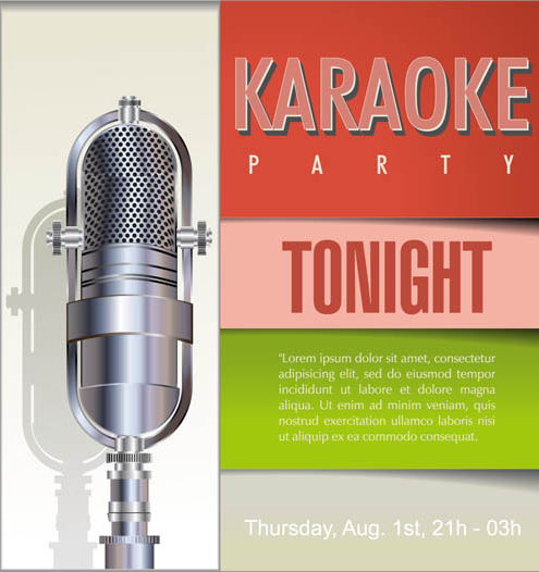 495x526 Karaoke Backgrounds Vector Free Download