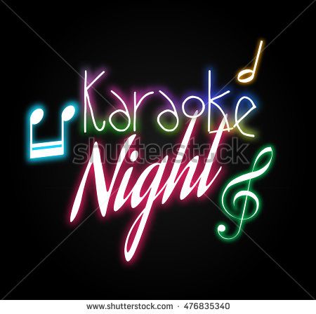 450x448 Karaoke Night Vector Advert, Background, Banner, Bar, Billboard