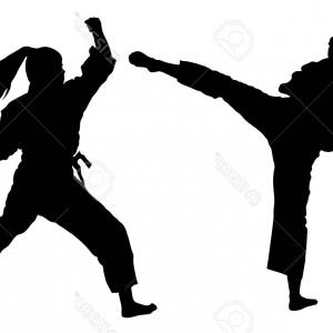 300x300 Karate Belt Men Demonstrating Karate Vector Catchsplace