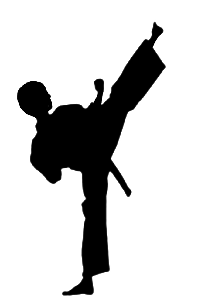 708x1004 Karate Belt Silhouette