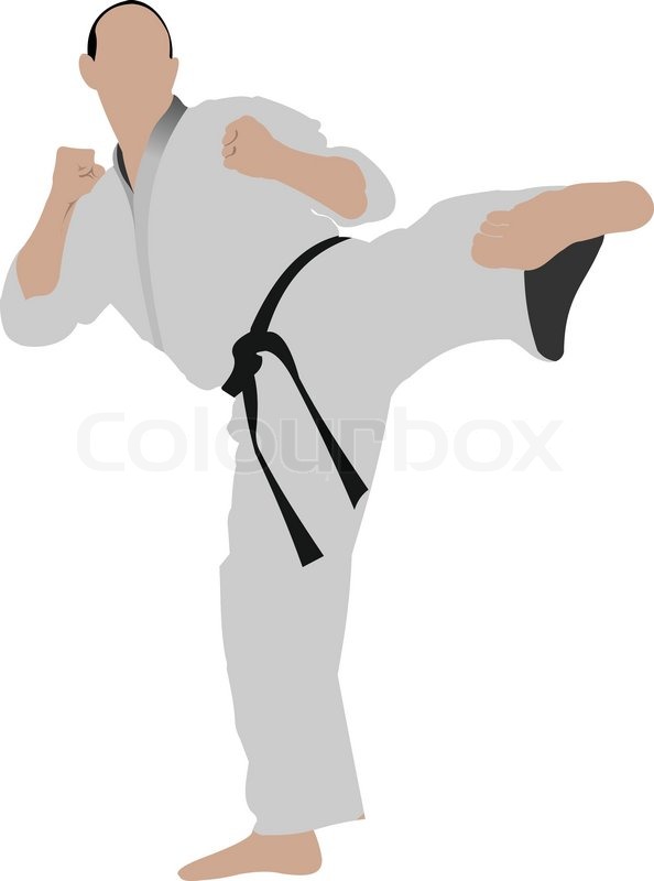 594x800 Oriental Combat Sports Karate Stock Vector Colourbox