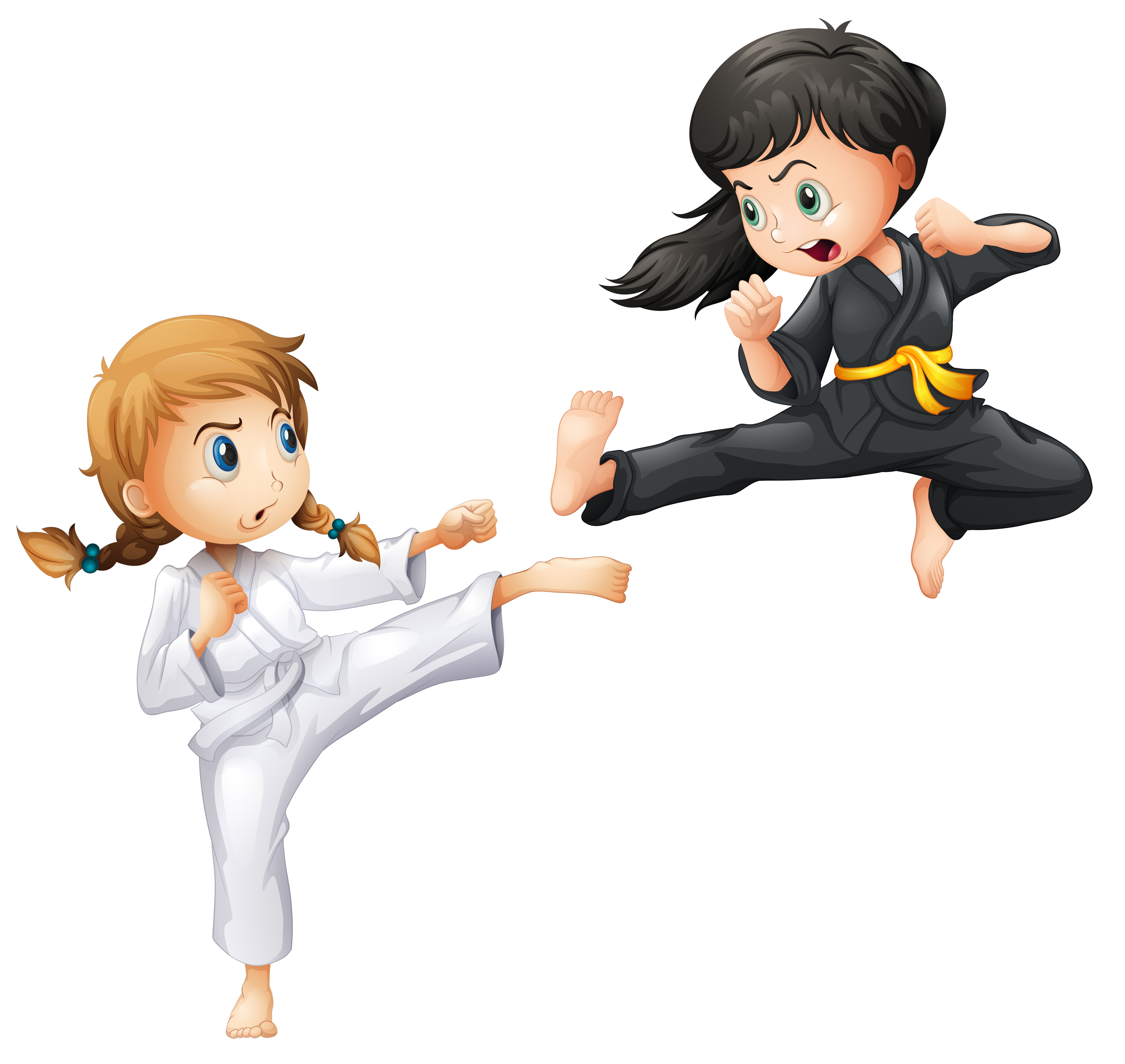 4823x4562 Karate Competition Free Vector Art