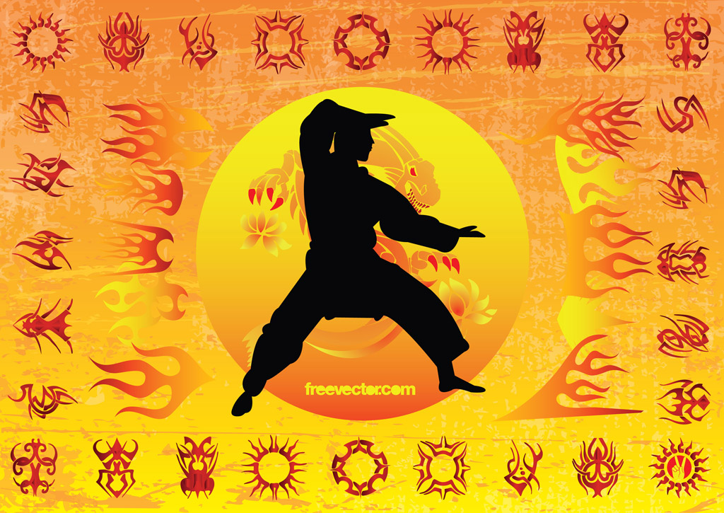 1024x725 Karate Kid Vector Art Graphics