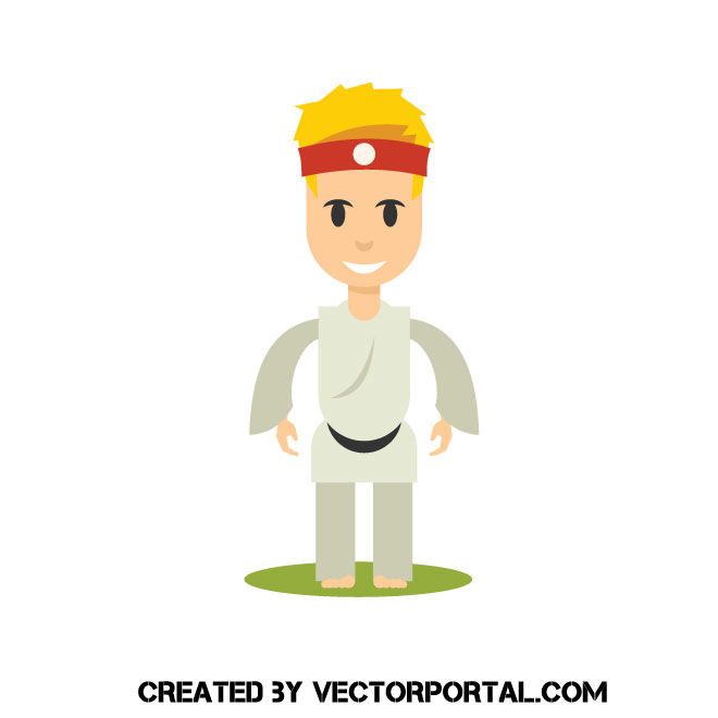 660x660 Karate Kid Vector Graphic