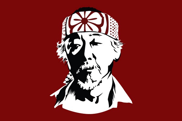 600x400 Mr Miyagi Vector Illustration