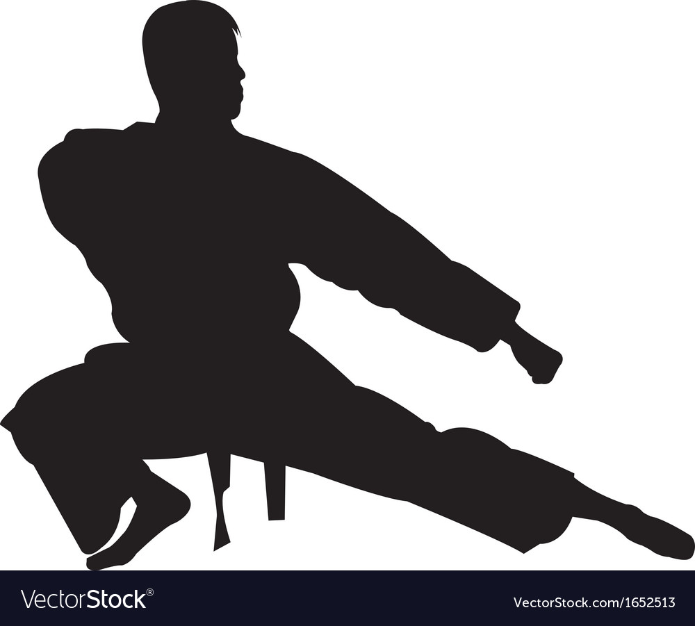 Karate Silhouette Vector at Vectorified.com | Collection of Karate ...