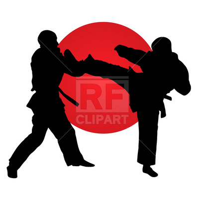 Karate Silhouette Vector at Vectorified.com | Collection of Karate ...