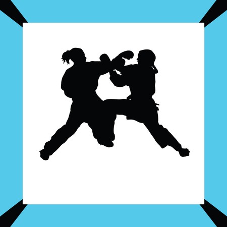 Karate Silhouette Vector Royalty Free Vector Graphics 450x450 Karate Silhouette Vector Royalty Free Vector Graphics