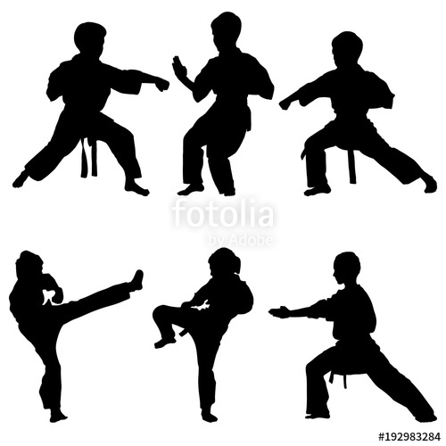 Young Karate Boys Silhouettes Stock Image And Royalty Free Vector 500x500 Young Karate Boys Silhouettes Stock Image And Royalty Free Vector