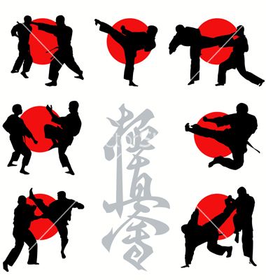 380x400 Kyokushin Karate Vector On Vectorstock K Kyokushin Karate