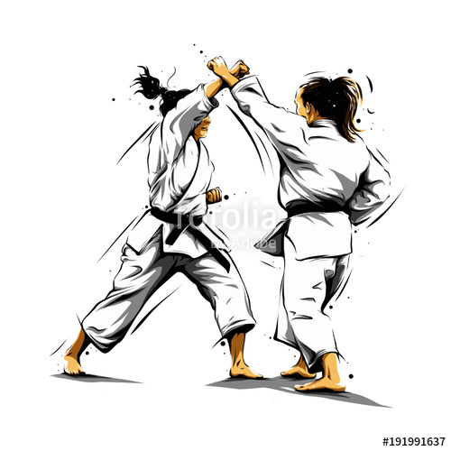 500x500 Karate Action Stock Image And Royalty Free Vector