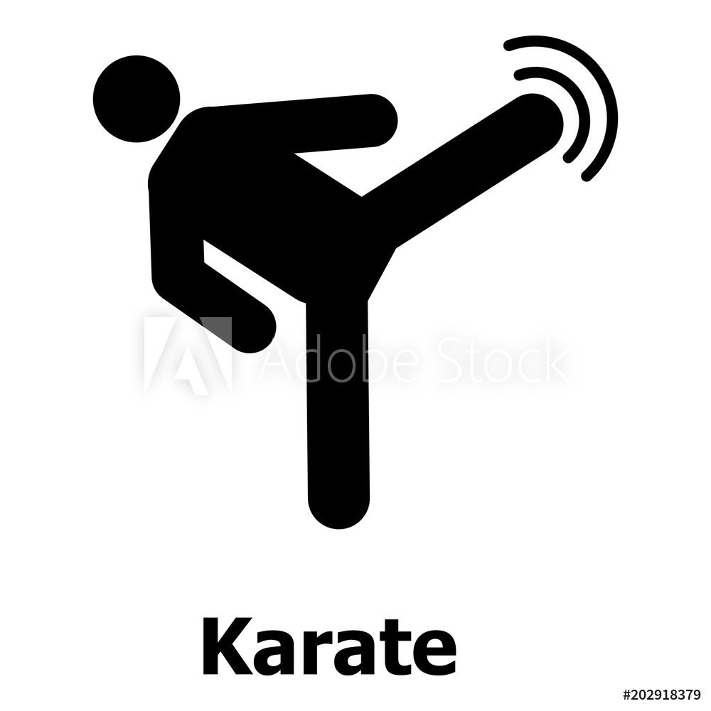1000x1000 Fotografie, Obraz Karate Icon Simple Illustration Of Karate