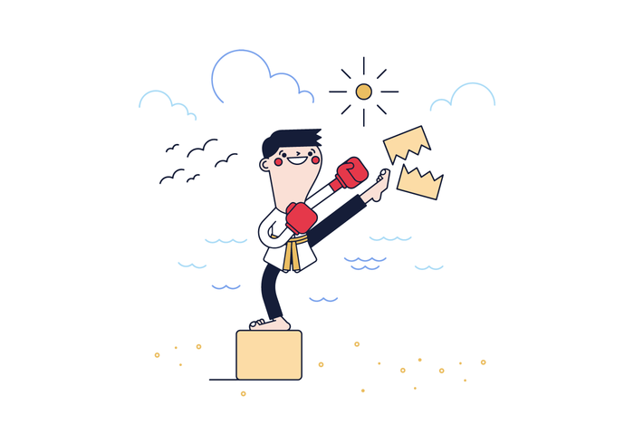 700x490 Free Karate Vector