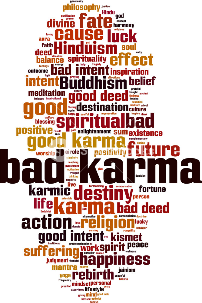 667x1000 Bad Karma Word Cloud Concept Vector Illustration Royalty Free