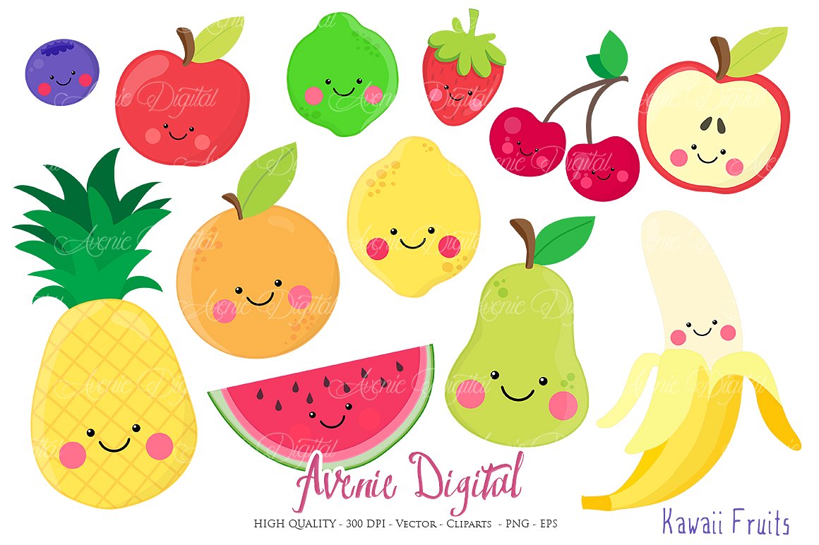 1160x772 Kawaii Food Clipart
