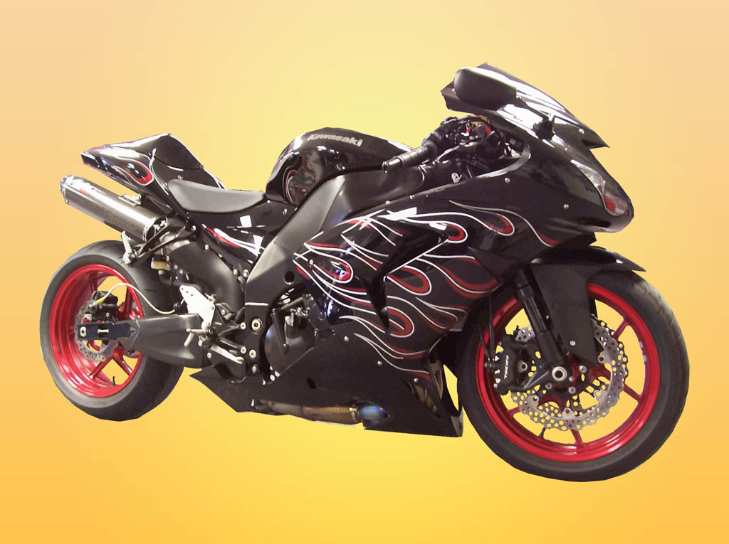 Kawasaki Motorcycle Vector Art Graphics 1024x765 Kawasaki Motorcycle Vector Art Graphics